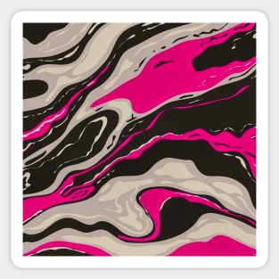 Black and White Brink Pink Inkscape Sticker